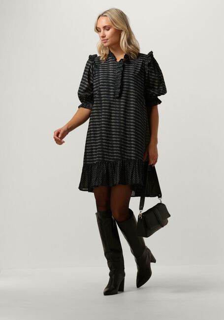 Zwarte NEO NOIR Mini jurk HANI GRAPHIC DRESS - large