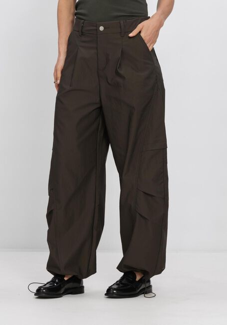 Donkergroene WITHBLACK Cargobroeken WBLTHELMA TRACK PANT - large