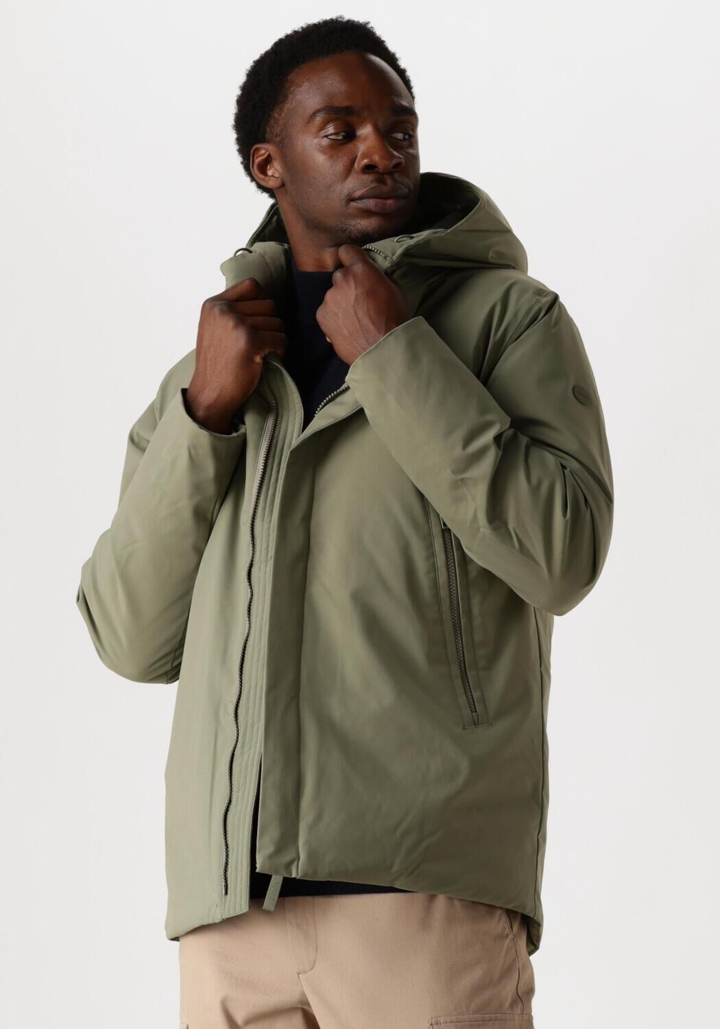 Elvine Groene Parka Jas voor Heren Green Heren