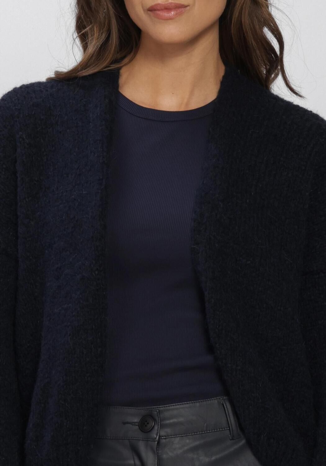Blauwe KNIT-TED Vest BECKY CARDIGAN - large