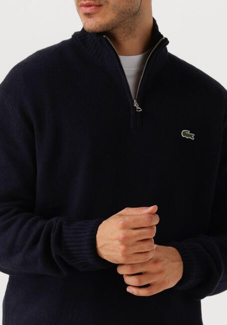 Donkerblauwe LACOSTE Trui 1HA1 MEN SWEATER ZIP - large