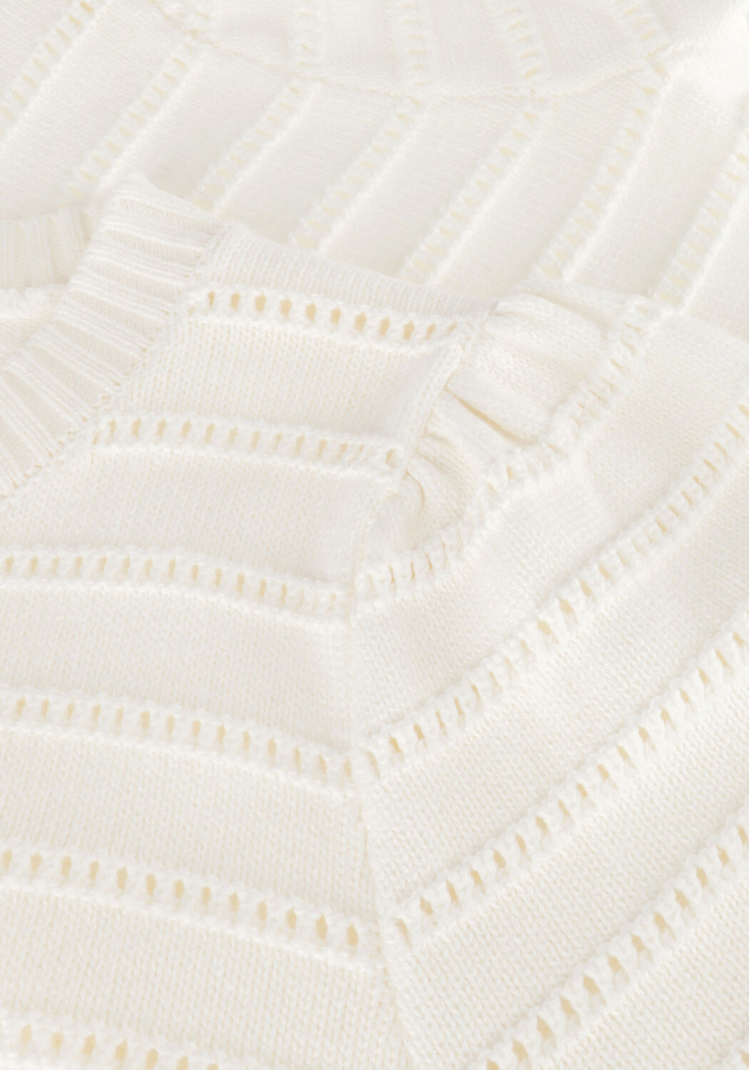 Gebroken wit NEO NOIR Top SIDRA STITCH SOLID KNIT BLOUSE - large