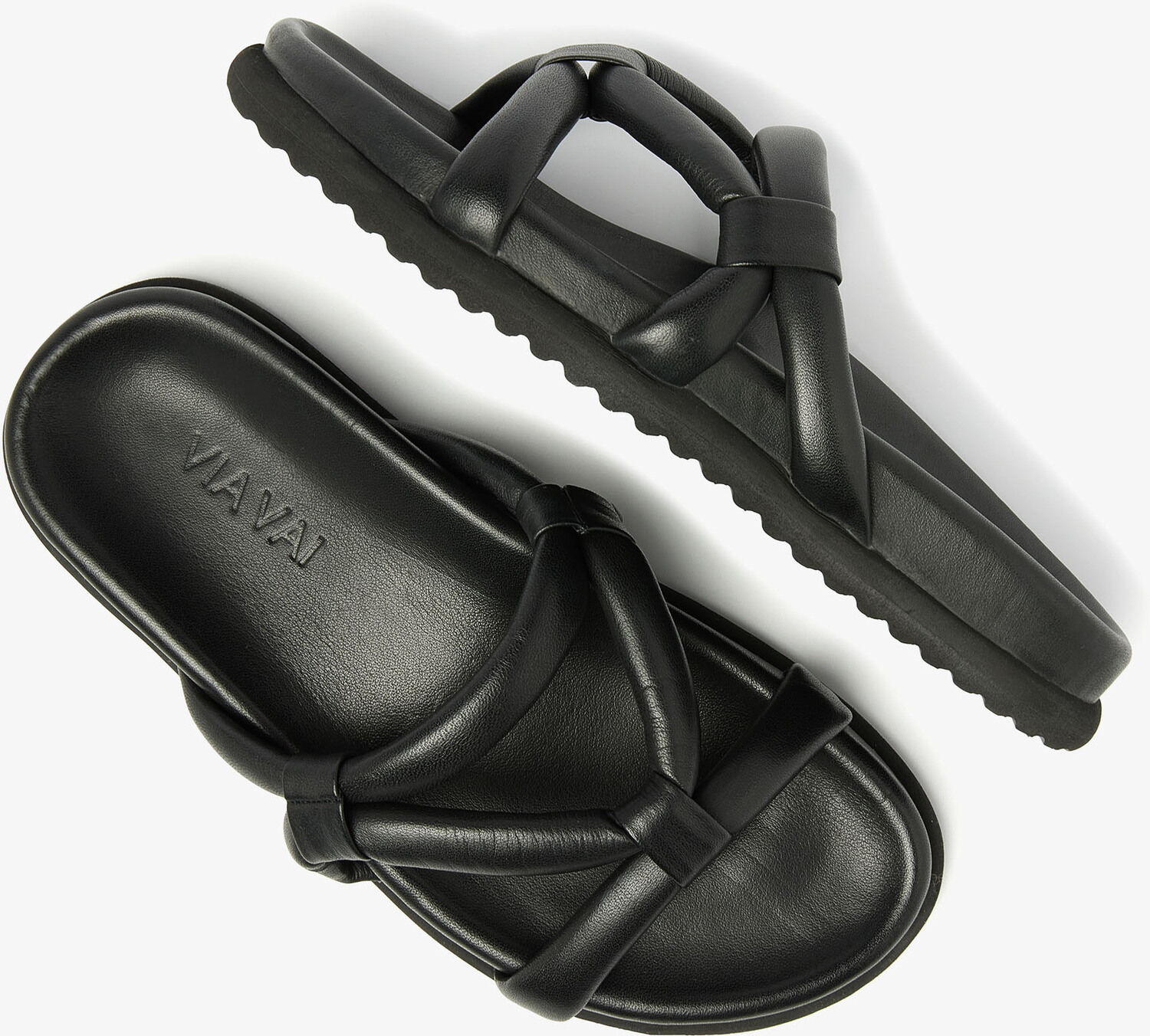 Zwarte VIA VAI Slippers CANDY LIA - large