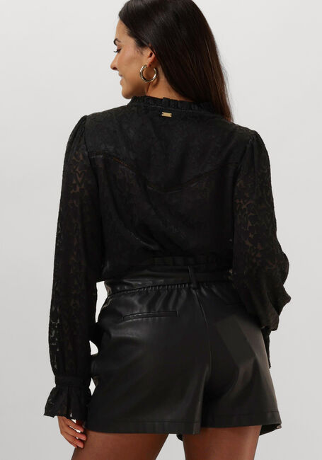Zwarte POM AMSTERDAM Blouses BLOUSE - HEARTS BLACK - large