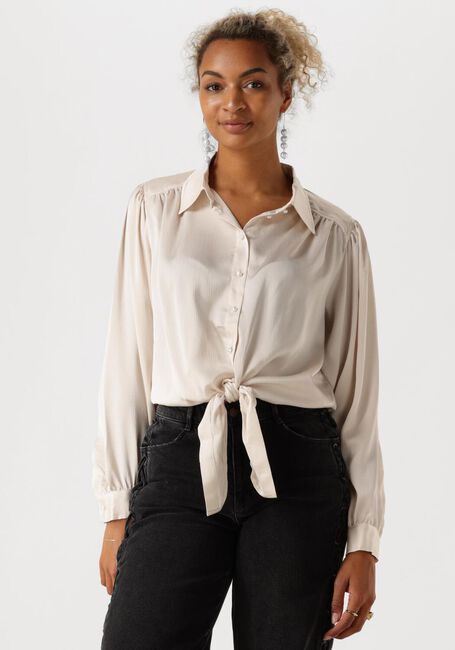 Ecru CATWALK JUNKIE Blouses BUTTON UP BLOUSE WITH LASH - large