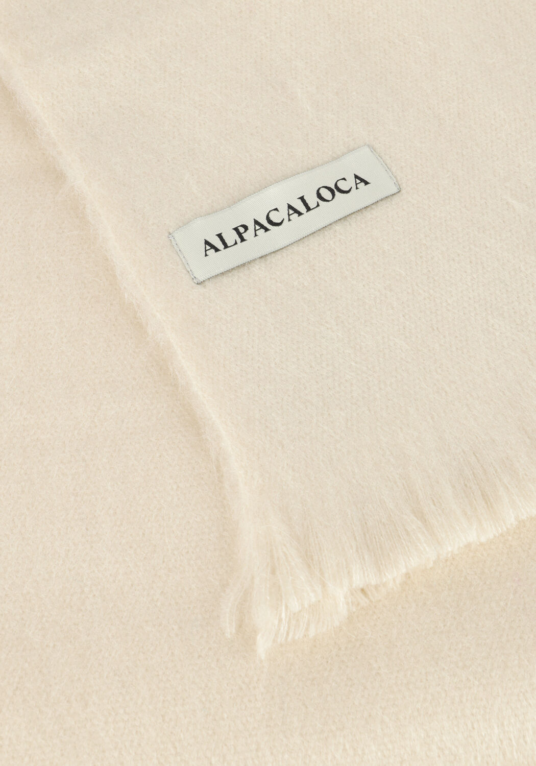 Beige ALPACA LOCA Sjaal SLIM SCARF - large