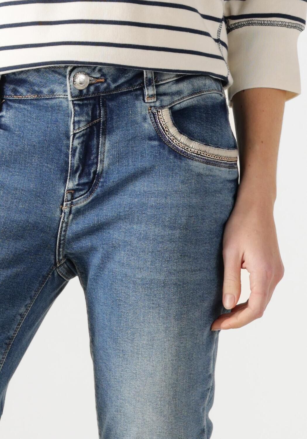 MOS MOSH Dames Jeans Naomi Matteos Jeans Blauw