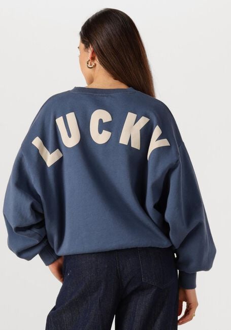 Donkerblauwe BY-BAR Trui BIBI LUCKY CURVE SWEATER - large