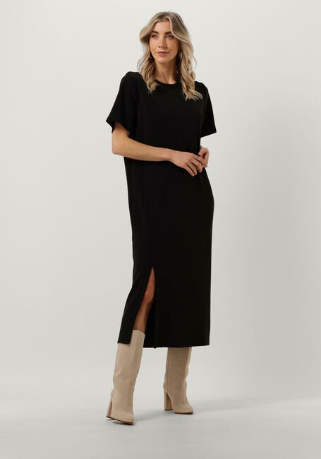 Zwarte MY ESSENTIAL WARDROBE Midi jurk MWELLE LONG DRESS - large