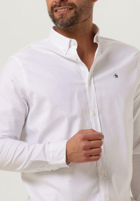 Witte SCOTCH & SODA Casual overhemd ESSENTIALS - ORGANIC OXFORD REGULAR FIT SHIRT - large