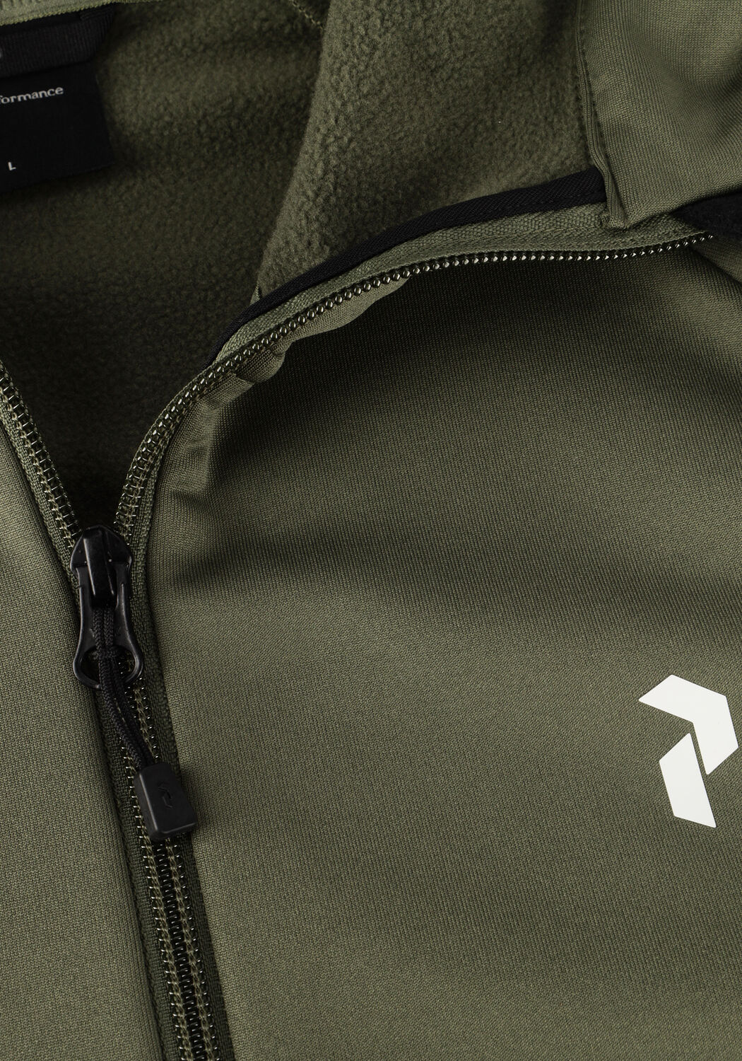 Groene PEAK PERFORMANCE Vest M RIDE ZIP HOOD - large