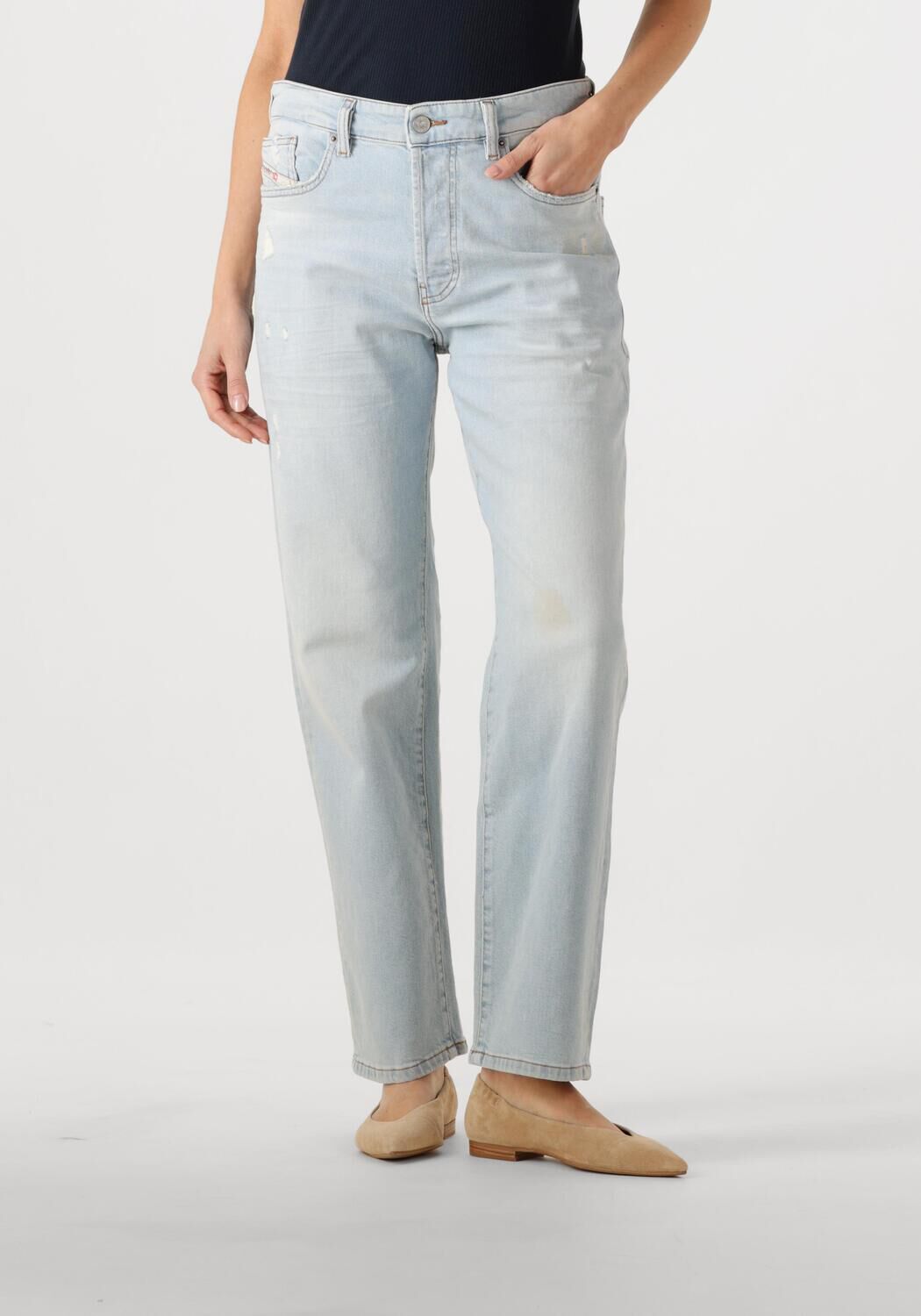 Diesel 1988 D-Ark Straight Leg Jeans Blue Dames