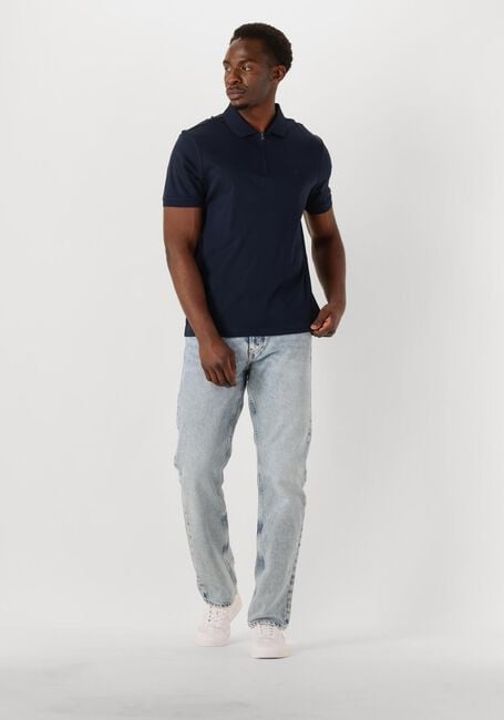Donkerblauwe CALVIN KLEIN Polo LIQUID TOUCH WELT ZIP POLO - large