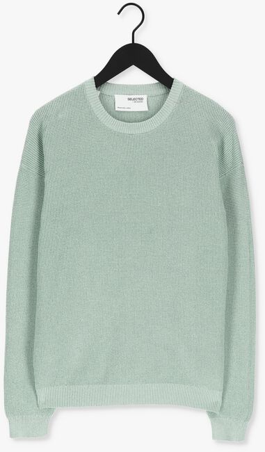 Groene SELECTED HOMME Trui SLHROBERT LS KNIT CREW NECK - large