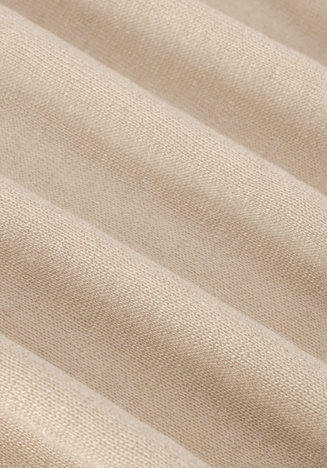 Ros&eacute;gouden LIKE FLO T-shirt METALLIC JERSEY RUFFLE RIB TEE - large