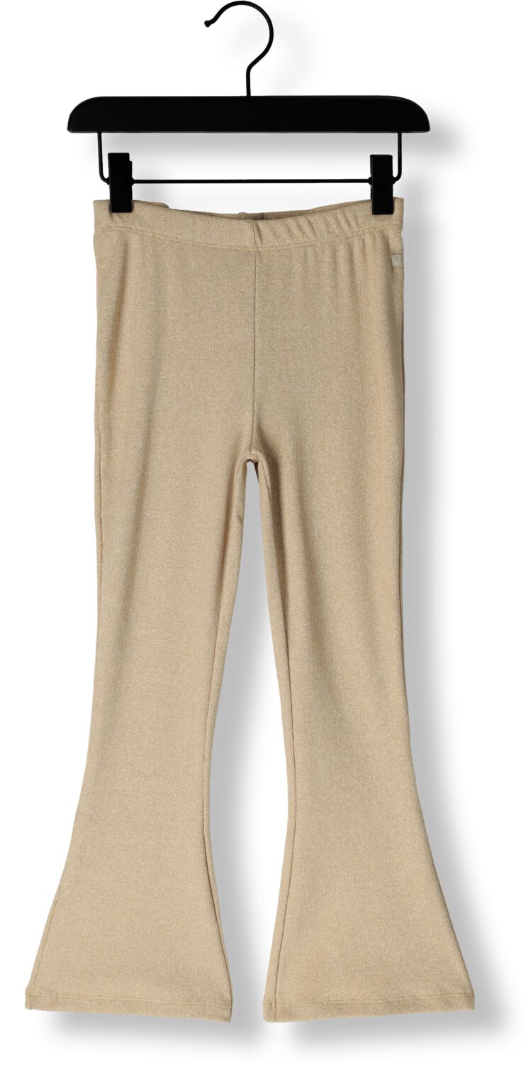 DAILY7 Meisjes Broeken Flared Glitter Pants Zand