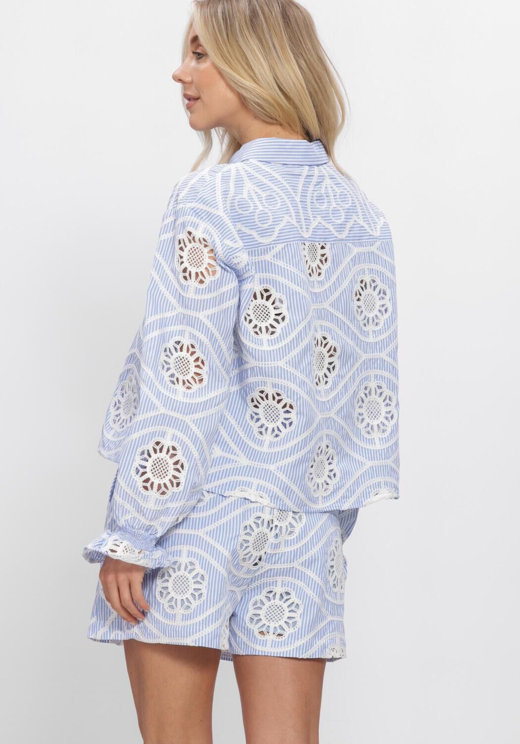 Blauwe AMAYA AMSTERDAM Blouses TARA BLOUSE - large