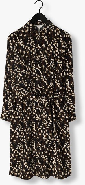 Zwarte OBJECT Midi jurk OBJLEONORA L/S SHIRT DRESS NOOS - large