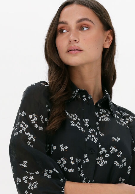 Zwarte SECOND FEMALE Midi jurk DAVIDA NEW DRESS - large