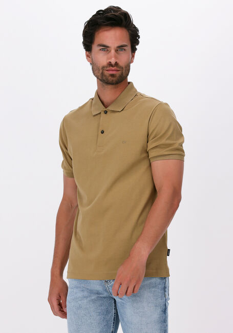 Olijf CALVIN KLEIN Polo LIQUID TOUCH SLIM POLO - large