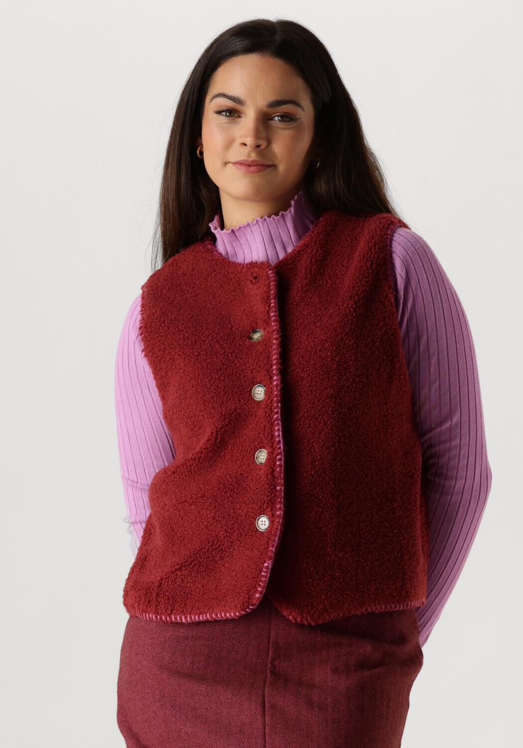 Ydence Rode Dames Blazers Vest Evelynn Red Dames