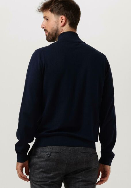 Donkerblauwe PS PAUL SMITH Coltrui MENS SWEATER ROLL NECK ZEB BAD - large