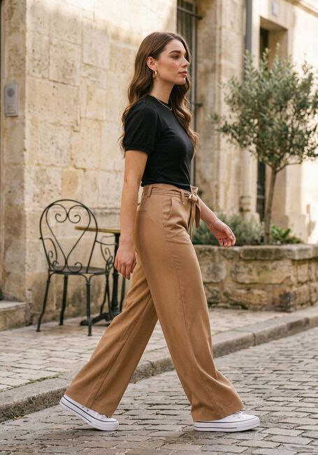 Khaki SIMPLE Pantalon JER-TEN-PQ-24-1 - large