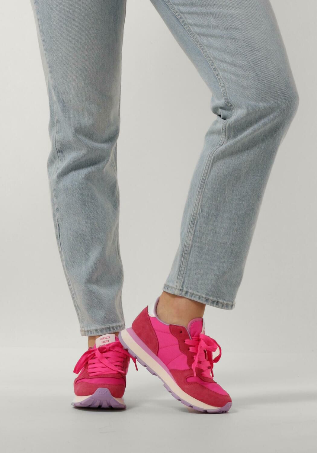 Roze SUN68 Lage sneakers ALLY SOLID NYLON - large