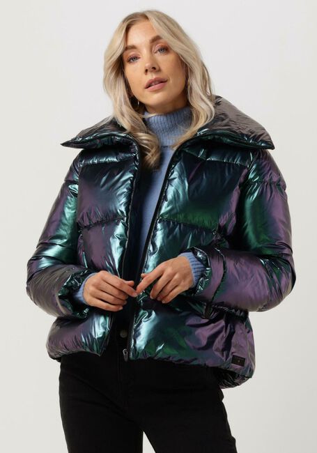 Groene CANADIAN Gewatteerde jas RECLYLED SHINY GLOW - large