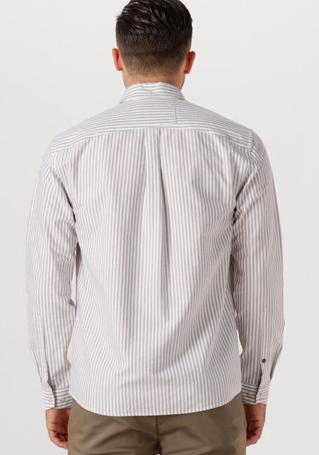 Witte CAST IRON Casual overhemd NEWCAST OXFORD STRIPE - large