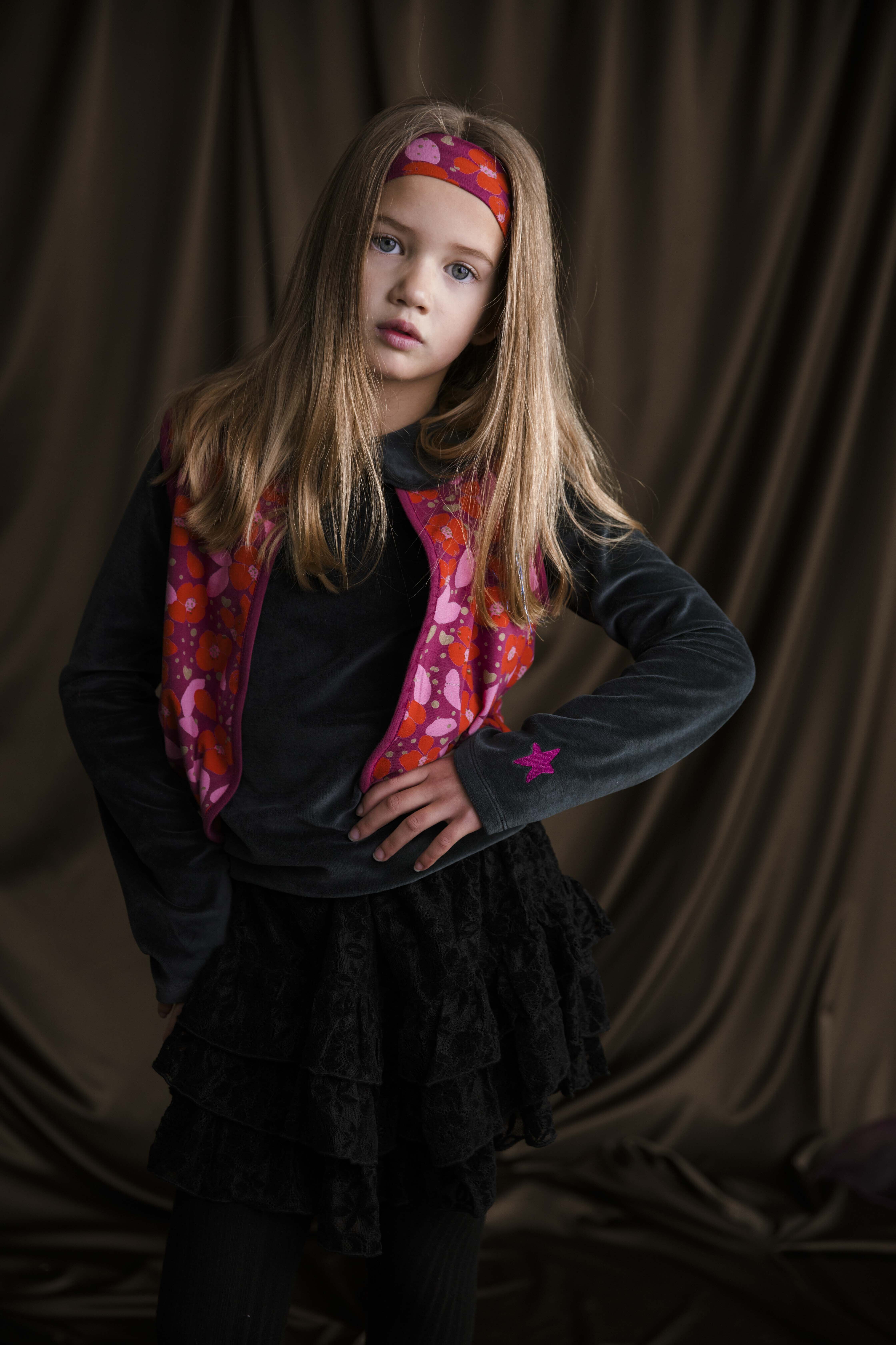 AMMEHOELA Meisjes Tops & T-shirts Jenn Grijs