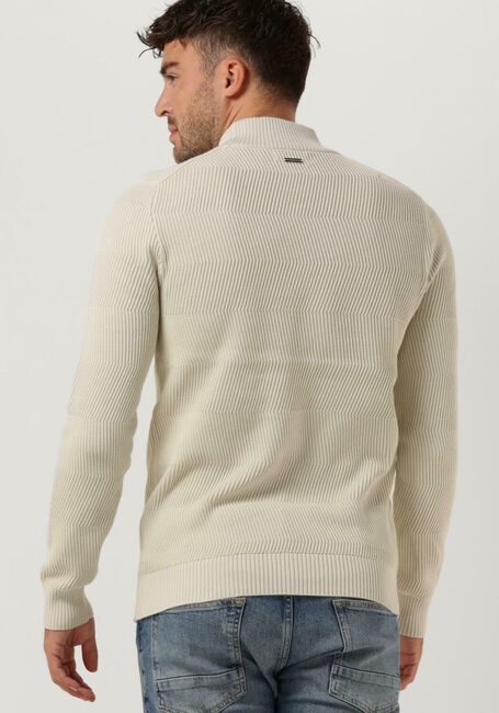 Gebroken wit PUREWHITE Trui JAQUARD MOCKNECK WITH TRIANGLE BADGE ON CHEST - large