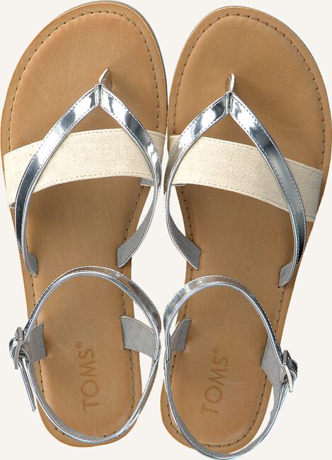 Zilveren TOMS Platte sandalen WM LEXIE SAND Zilveren TOMS Platte sandalen WM LEXIE SAND - large