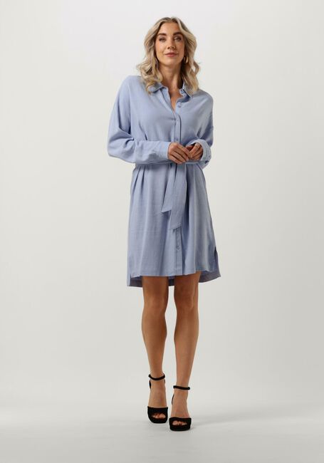 Blauwe SELECTED FEMME Mini jurk SLFVIVA TONIA LONG LINEN SHIRT - large