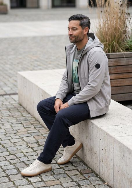 Grijze AIRFORCE Jack SOFTSHELL JACKET CHESTPOCKET - large