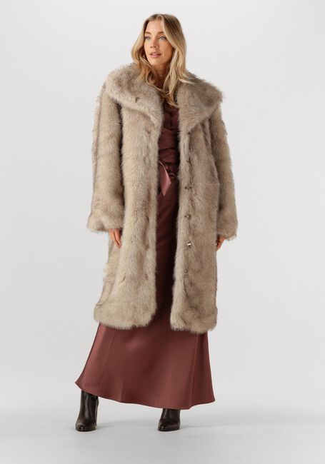 NEO NOIR STEPHANIE FAUX FUR LONG JACKET - large