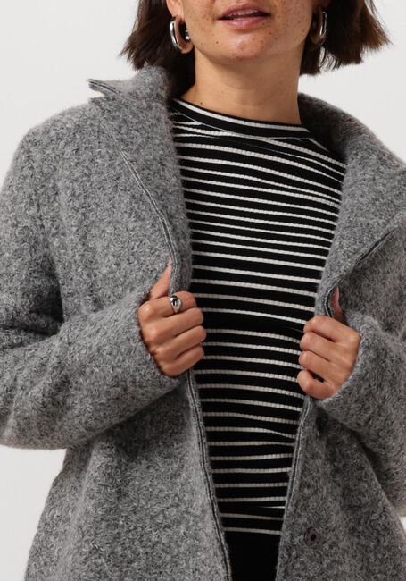 Grijze NUKUS Mantel MAE COAT BOUCLE - large