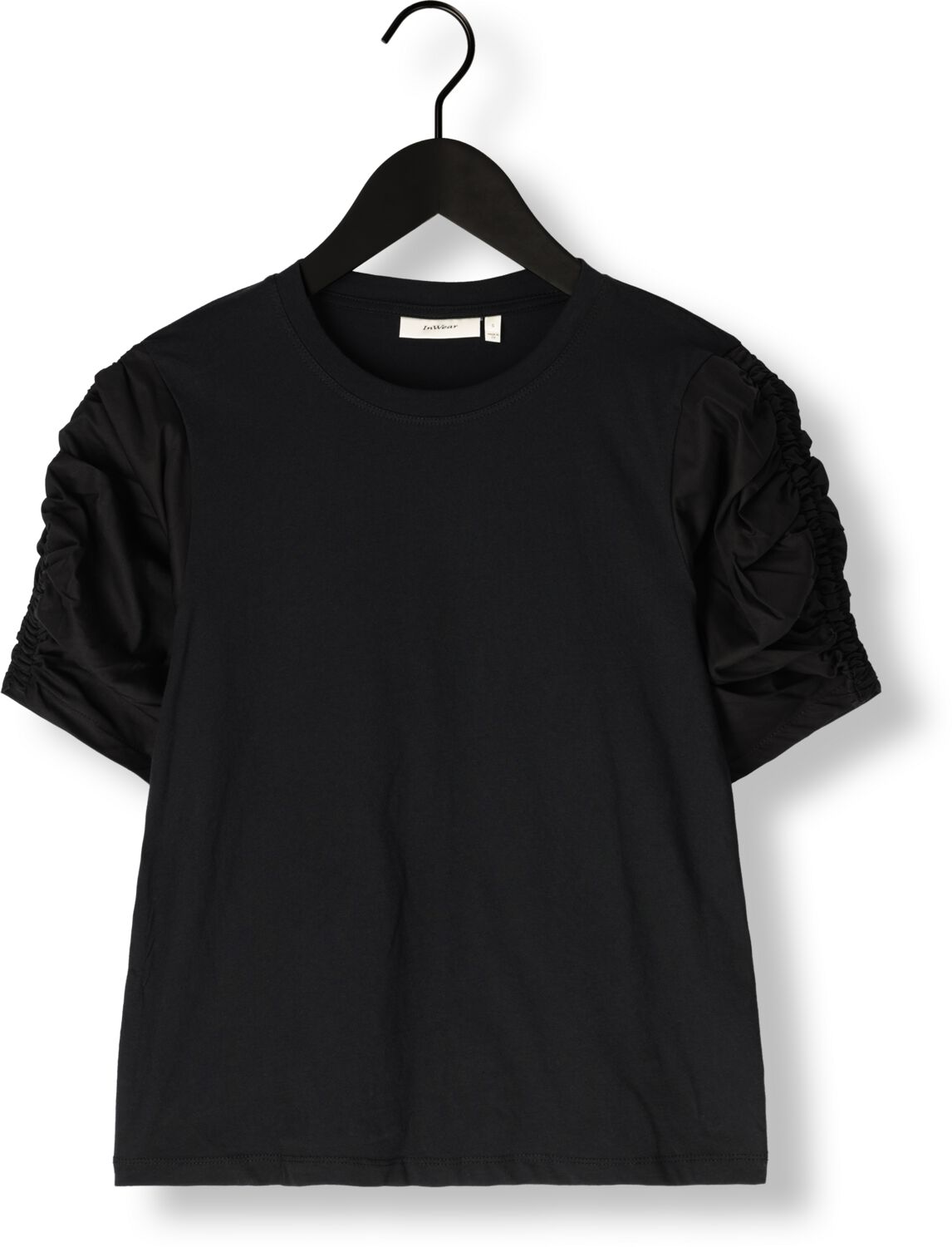 INWEAR Dames Tops & T-shirts Payanaiw Woven Trim Shirt Zwart
