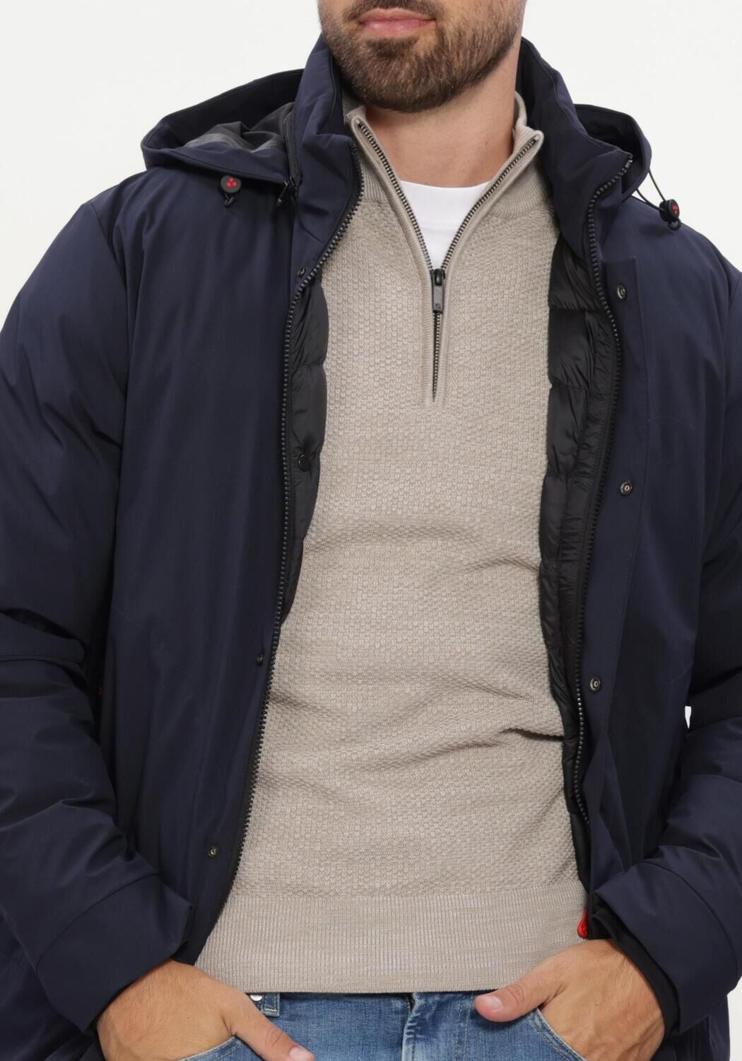Donkerblauwe PEUTEREY Parka's PEEBLES SRTR GRS01 - large