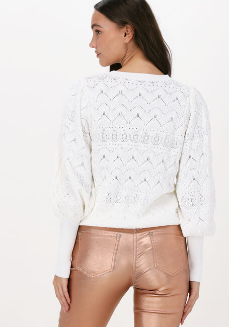 Gebroken wit SUMMUM Trui BALLOON SLEEVE SWEATER POINTEL - large