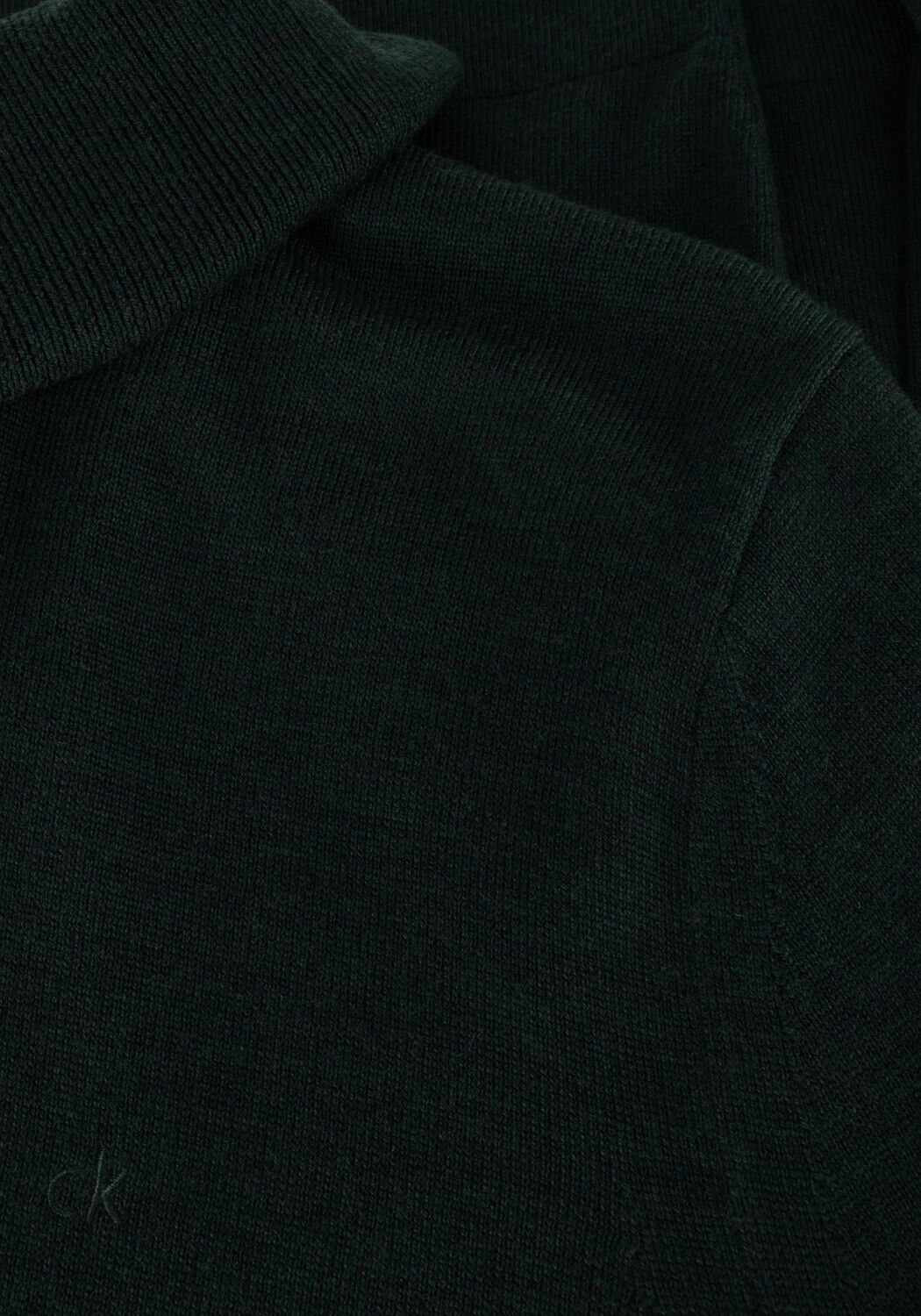 Donkergroene CALVIN KLEIN Coltrui MERINO TURTLE NECK - large