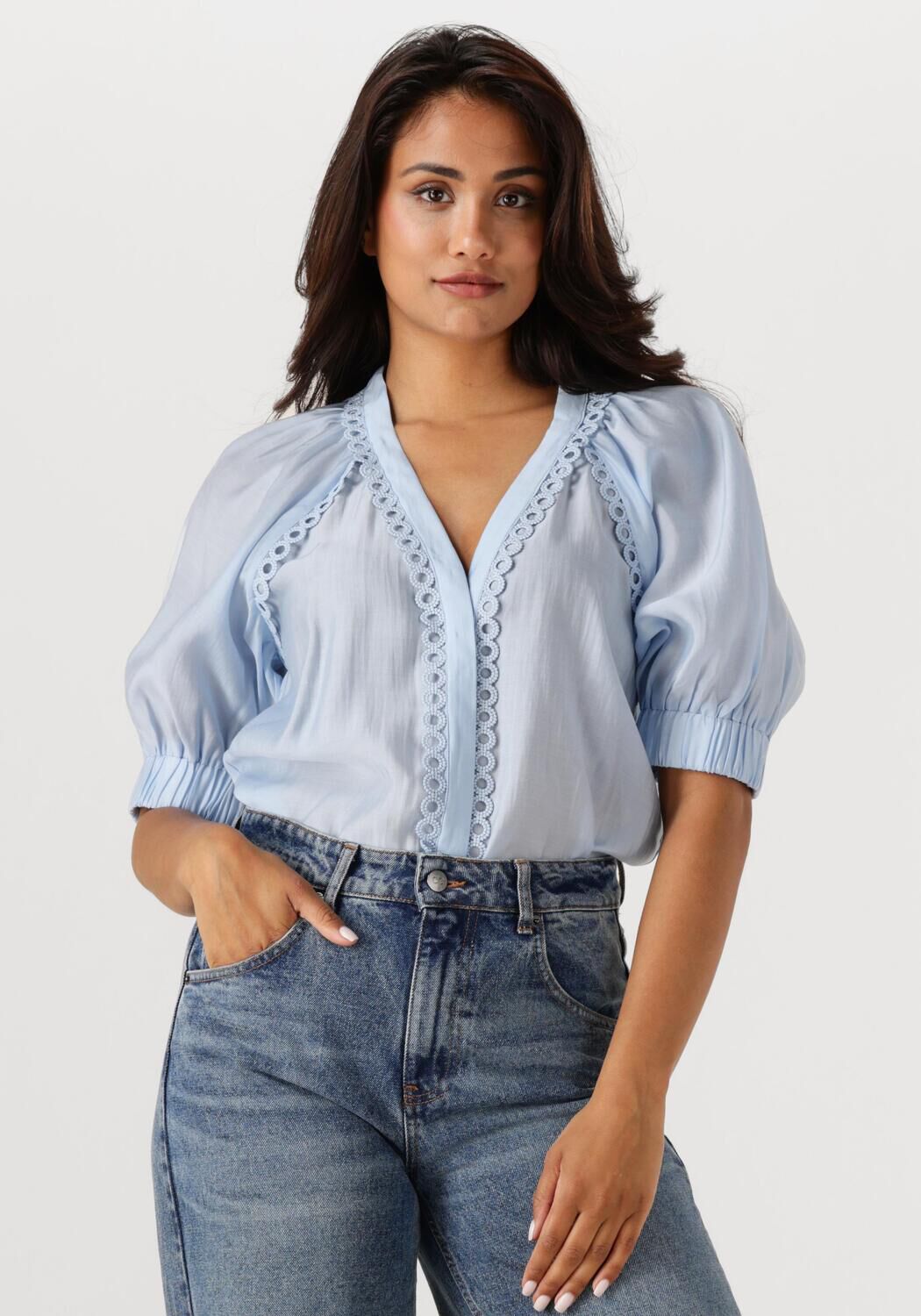 COPENHAGEN MUSE Dames Tops & T-shirts Cm Molly Shirt Lichtblauw