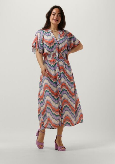 Paarse FREEBIRD Midi jurk WV-AOP-CRINKLE-VIS-23-1 - large