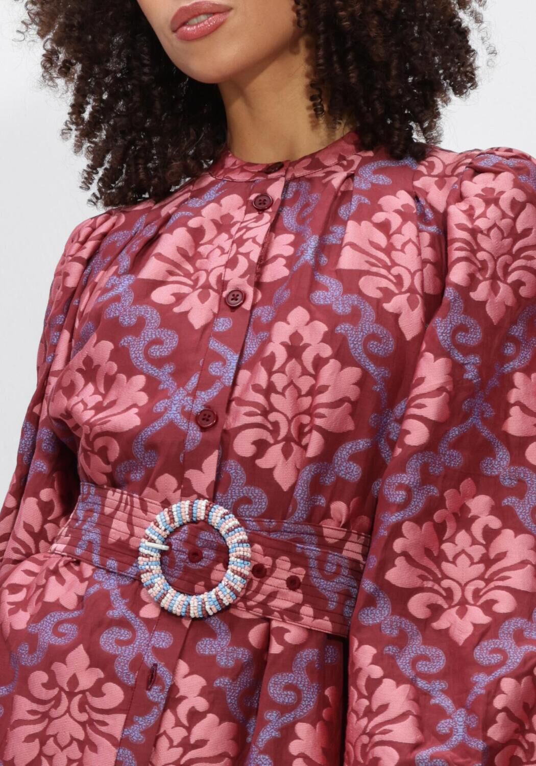 AMAYA Amsterdam Dames Jurken Capri - Bordeaux, foto 4