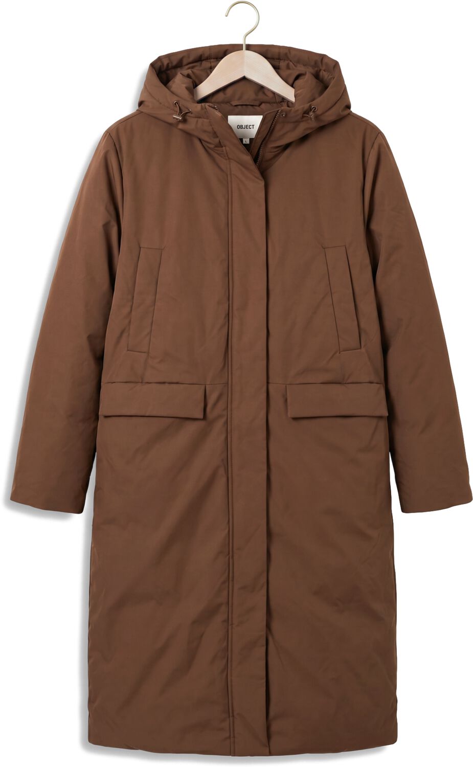 Object Dames Jassen Objkelyn L/s Re Long Jacket Noos - Bruin, foto 2
