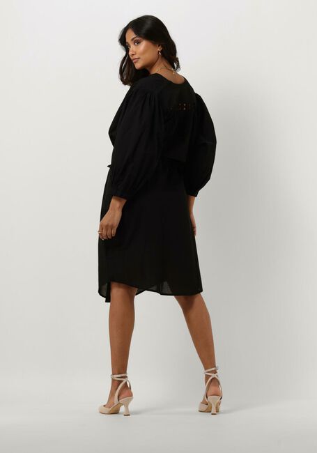 Zwarte SUMMUM Midi jurk DRESS COTTON VOILE - large