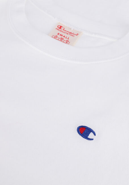 Witte CHAMPION T-shirt CREWNECK T-SHIRT 115109 - large