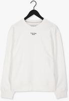 Witte CALVIN KLEIN Sweater STACKED LOGO CREW NECK