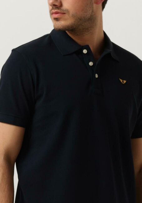 Blauwe PME LEGEND Polo SHORT SLEEVE POLO GARMENT DYE - large