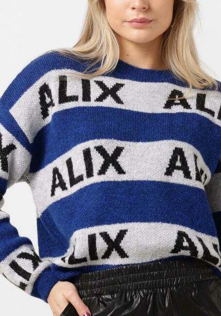 Kobalt ALIX THE LABEL Sweater LADIES KNITTED ALIX STRIPE PULLOVER - large